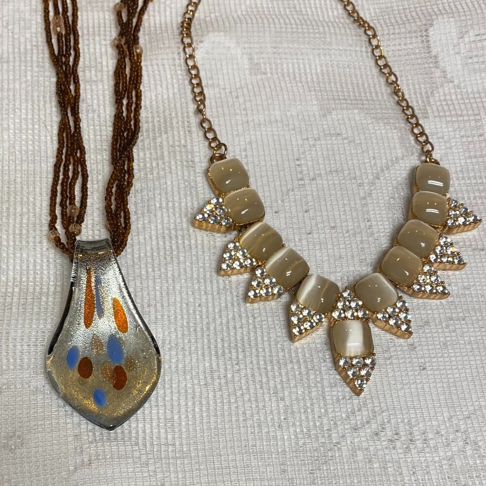 2 necklaces bundled together, one price.